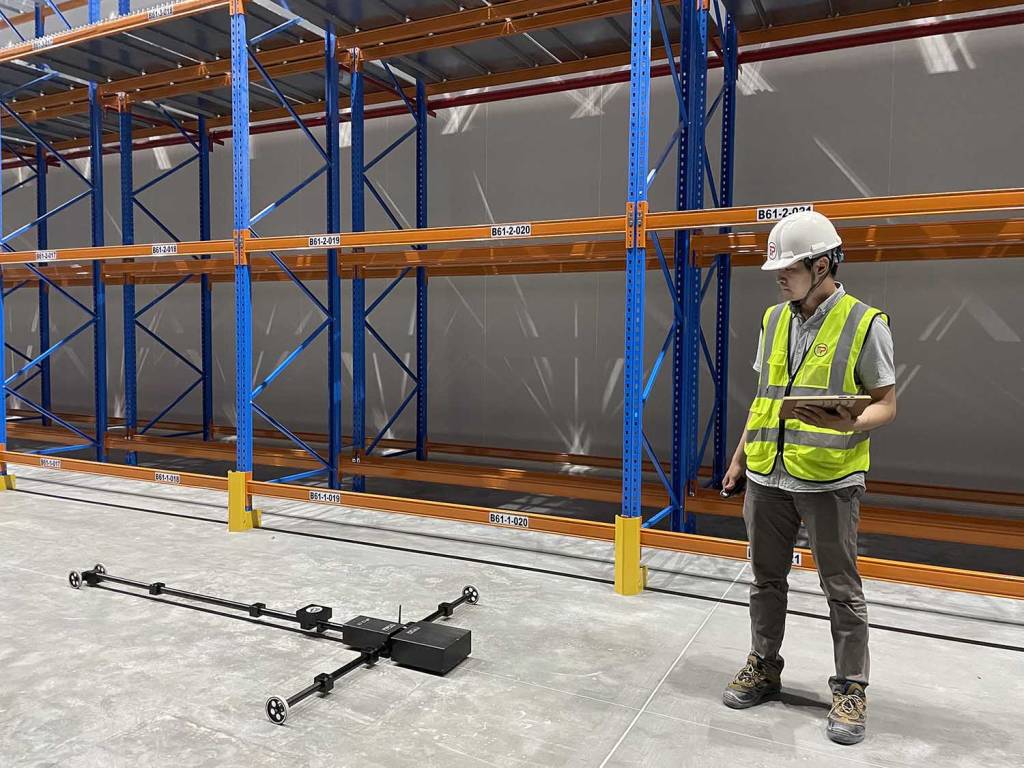 Suelo industrial para estanterías