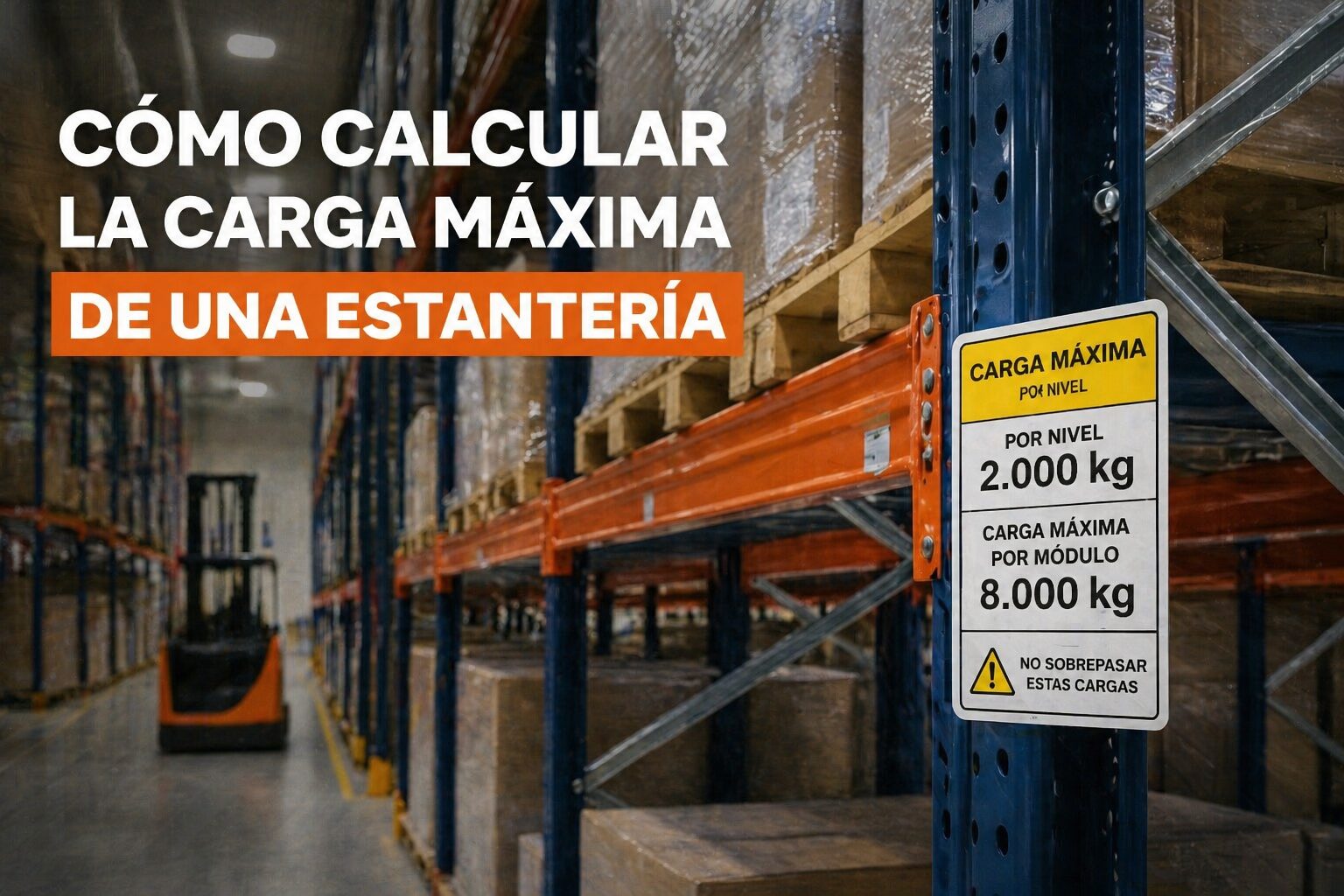 carga máxima estanterías